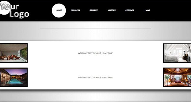Silver Gradient - Simple template 1