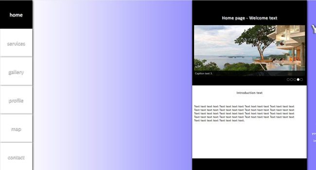 Blue-purple gradient - Simple template 3